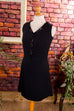 60s Disco Minikleid schwarz 60er 70er Abendmode Boho Disco Frau Gothic real-disco real-rockabilly Rockabilly S 36-38 schwarz Special vintageberlin.de