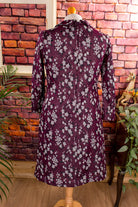70s Schlagerkleid lila Glitzer