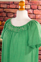 Boho Hängerchen Kleid grün