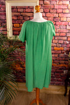 Boho Hängerchen Kleid grün