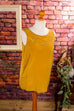 Boho Seidentop gold 90er Boho Frau gold M 40-42 S 36-38 Special vintageberlin.de
