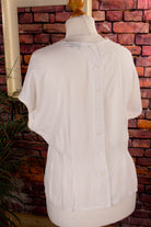 Vintage Boho Top weiß Spitze