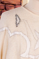 Patchwork Angora Pulli creme