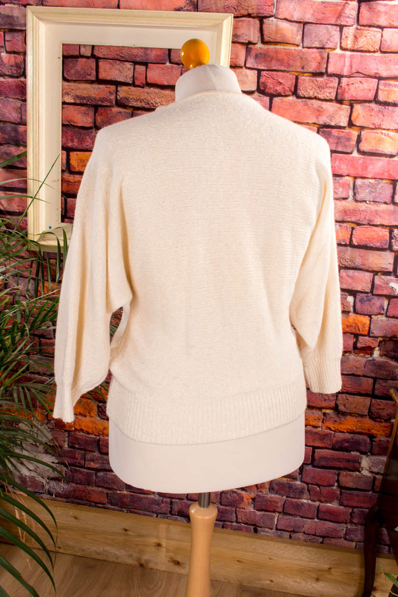 Patchwork Angora Pulli creme