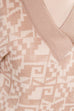 V-Ausschnitt Pulli greige 80er beige Boho Frau M 40-42 real-80er Special vintageberlin.de
