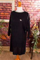 Vintage Abendkleid schwarz + Strass
