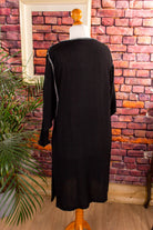 Vintage Abendkleid schwarz + Strass