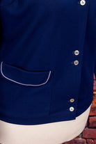 Vintage Jacke blau Stretch