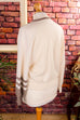 80s Fledermaus Pulli weiß beige 80er beige Boho Frau M 40-42 real-80er S 36-38 Special weiß vintageberlin.de
