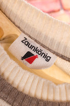 80s Fledermaus Pulli weiß beige