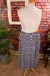 Vintage Viskoserock blau Falten 90er blau Frau L 44-46 Rockabilly Sekretärin Special vintageberlin.de