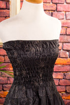 Partykleid schwarz Glitzer Gothic
