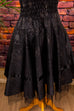 Partykleid schwarz Glitzer Gothic 90er Abendmode Disco Frau Gothic Rockabilly S 36-38 schwarz Special vintageberlin.de