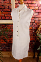 60s Schlager Shiftkleid weiß