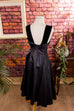 Tanzkleid schwarz Schimmer 80er 90er Abendmode Disco Frau Gothic Petticoat Rockabilly schwarz Special XS 32-34 vintageberlin.de