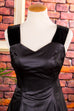 Tanzkleid schwarz Schimmer 80er 90er Abendmode Disco Frau Gothic Petticoat Rockabilly schwarz Special XS 32-34 vintageberlin.de