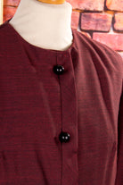 60s Blusenjacke rot Wollmix