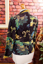 Boho samt Blazer bunt
