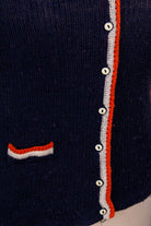 70s Pullunder Weste blau