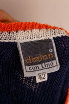 70s Pullunder Weste blau
