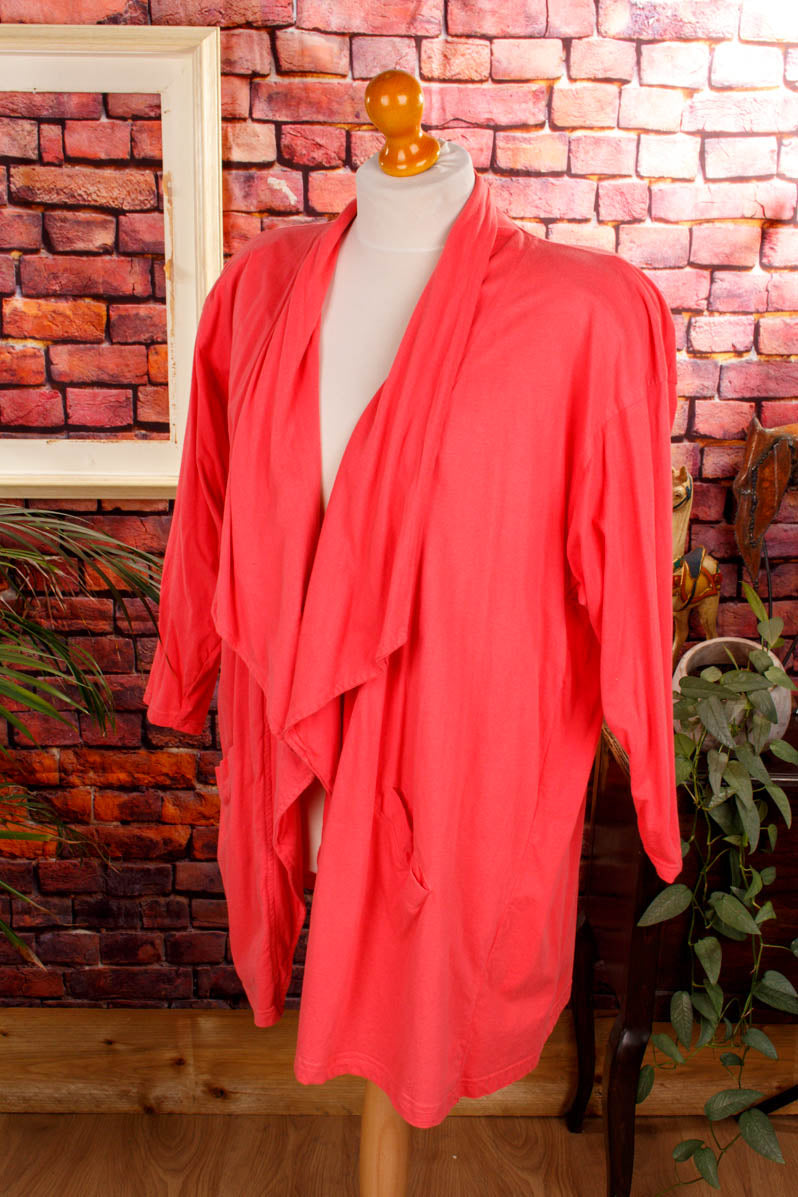 80s Oversize Mantel rosa
