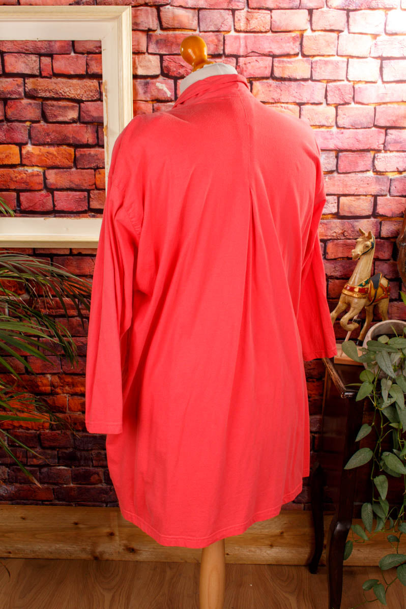80s Oversize Mantel rosa