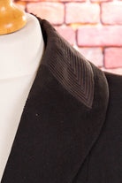 40s Blazer schwarz Wolle