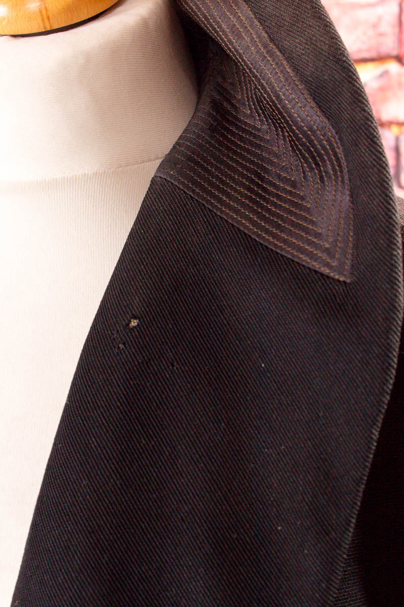 40s Blazer schwarz Wolle