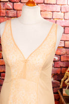 VEB Unterkleid apricot lang