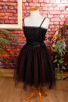 Vintage Petticoatkleid schwarz Tüll