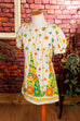 Vintage Minikleid Flower Power 60er 70er Boho bunt Disco Frau Hippie real-boho real-disco real-rockabilly Rockabilly S 36-38 Schlager Special vintageberlin.de