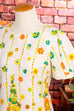 Vintage Minikleid Flower Power 60er 70er Boho bunt Disco Frau Hippie real-boho real-disco real-rockabilly Rockabilly S 36-38 Schlager Special vintageberlin.de