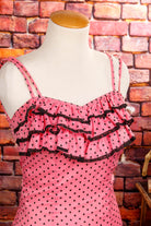 60s Rockabella Kleid pink Polka Dots