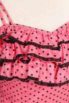 60s Rockabella Kleid pink Polka Dots