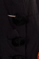 50s New Look Seidenkleid schwarz