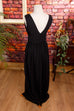 Vintage Abendkleid schwarz Chiffon 90er Abendmode Boho Frau Gothic S 36-38 schwarz Special vintageberlin.de