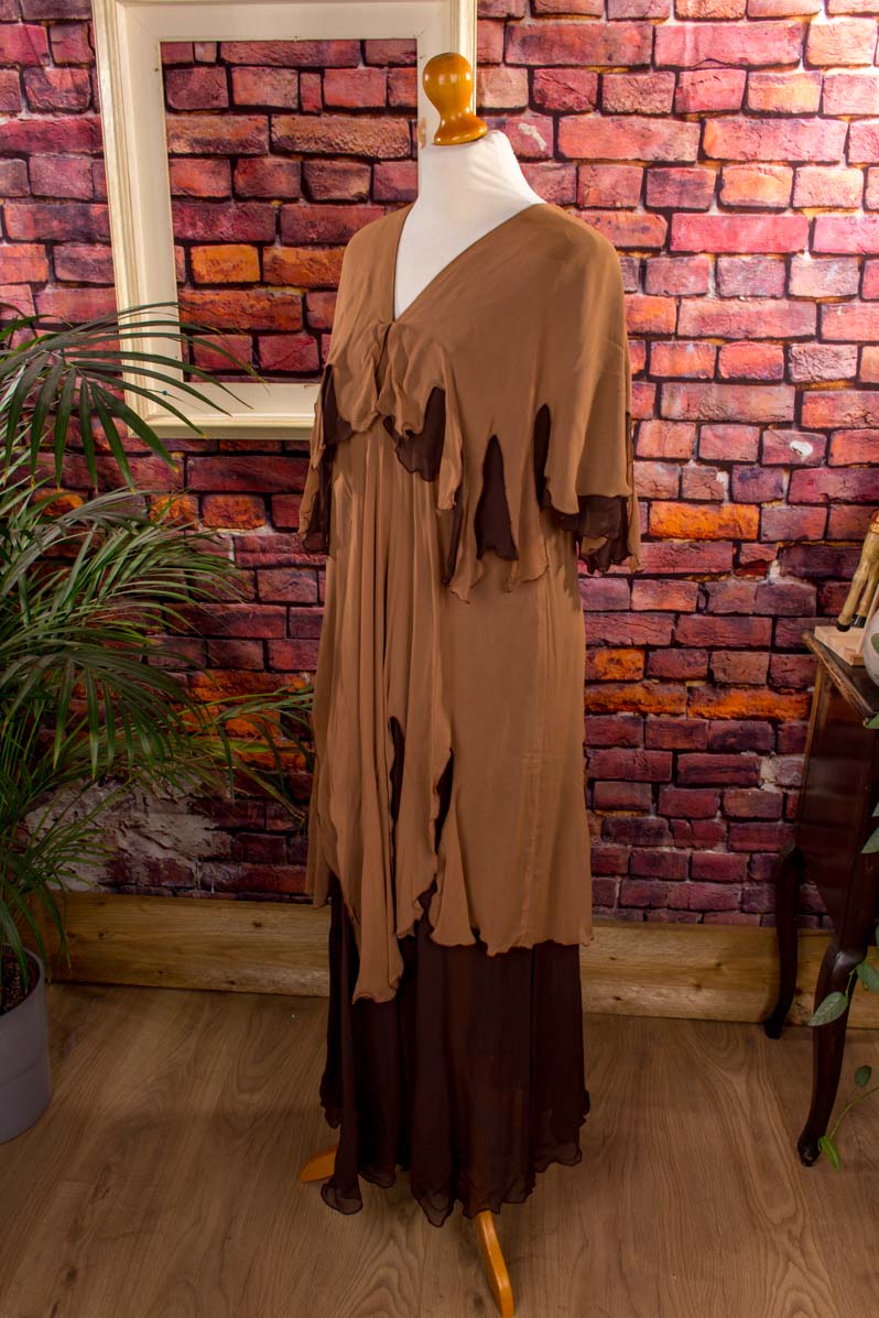 Hippie Chiffon Umstandskleid