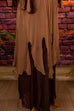 Hippie Chiffon Umstandskleid 60er 70er beige Boho braun Frau Hippie M 40-42 real-boho S 36-38 Schlager Special vintageberlin.de