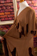 Hippie Chiffon Umstandskleid Default Title 60er 70er beige Boho braun Frau Hippie M 40-42 real-boho S 36-38 Schlager Special vintageberlin.de