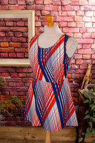 DDR Minikleid bunt streifen