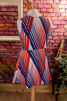 DDR Minikleid bunt streifen