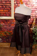 Satin Abendkleid schokobraun Abendmode braun Frau L 44-46 M 40-42 Special vintageberlin.de