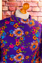 Disco Kleid Flower Power