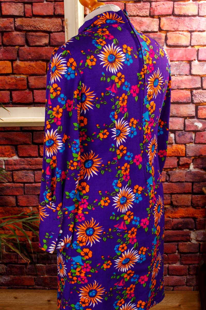 Disco Kleid Flower Power