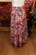 Boho Maxirock Blumenmuster Default Title 70er Boho bunt Frau Hippie M 40-42 real-boho rosa Schlager Special vintageberlin.de