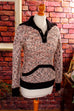 Strickpulli Wollmix rosa meliert 80er 90er Boho Frau Rockabilly rosa S 36-38 vintageberlin.de