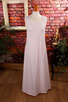 70s Schlagerkleid rosa Muster