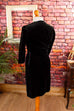 Gothic Samtkleid schwarz
