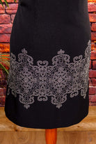 Disco Glitzerkleid silber schwarz