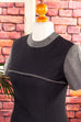 Disco Glitzerkleid silber schwarz